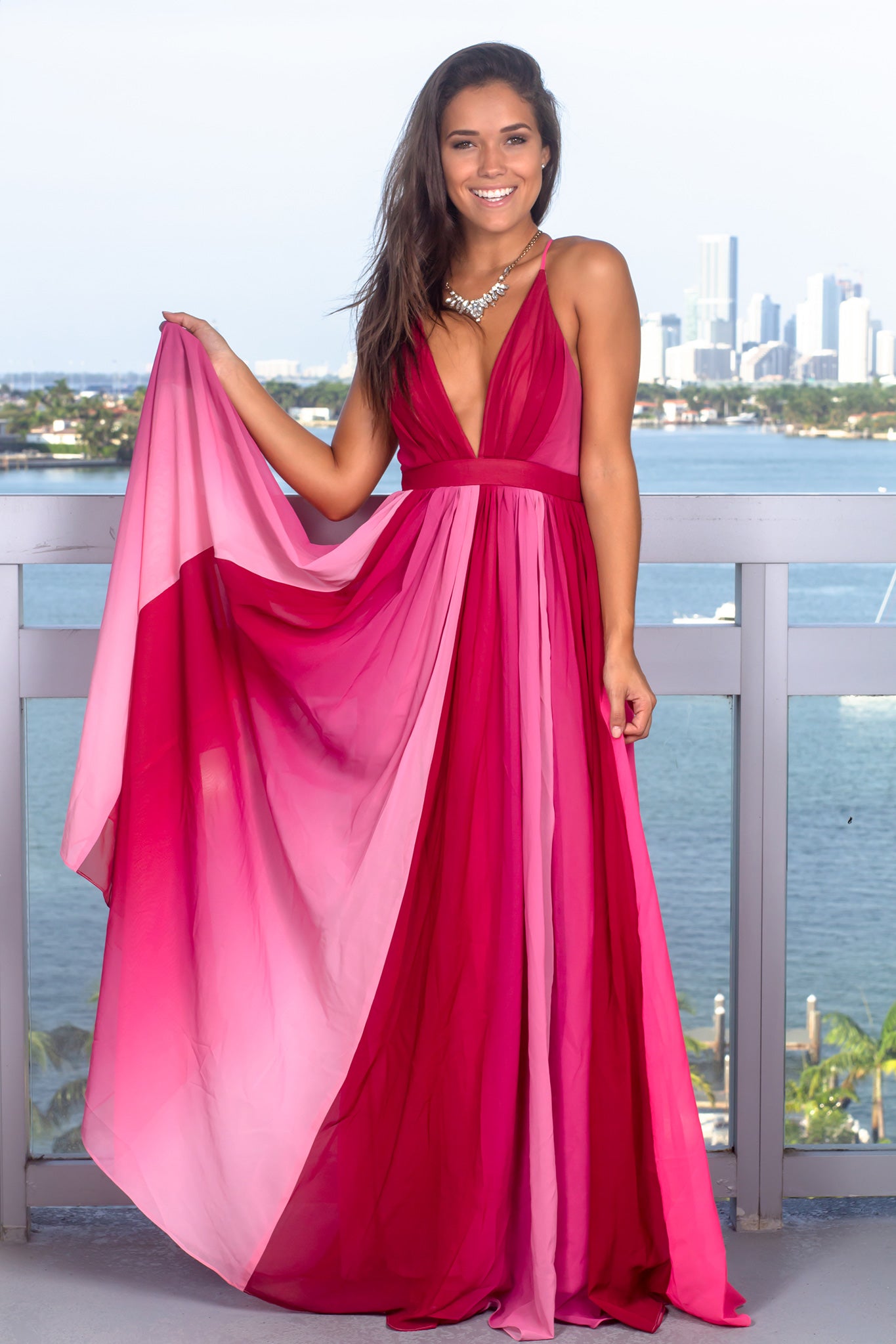Magenta Ombre Maxi Dress | Maxi Dresses Saved by the Dress Magenta Ombre Maxi Dress | Maxi Dresses Saved by the Dress