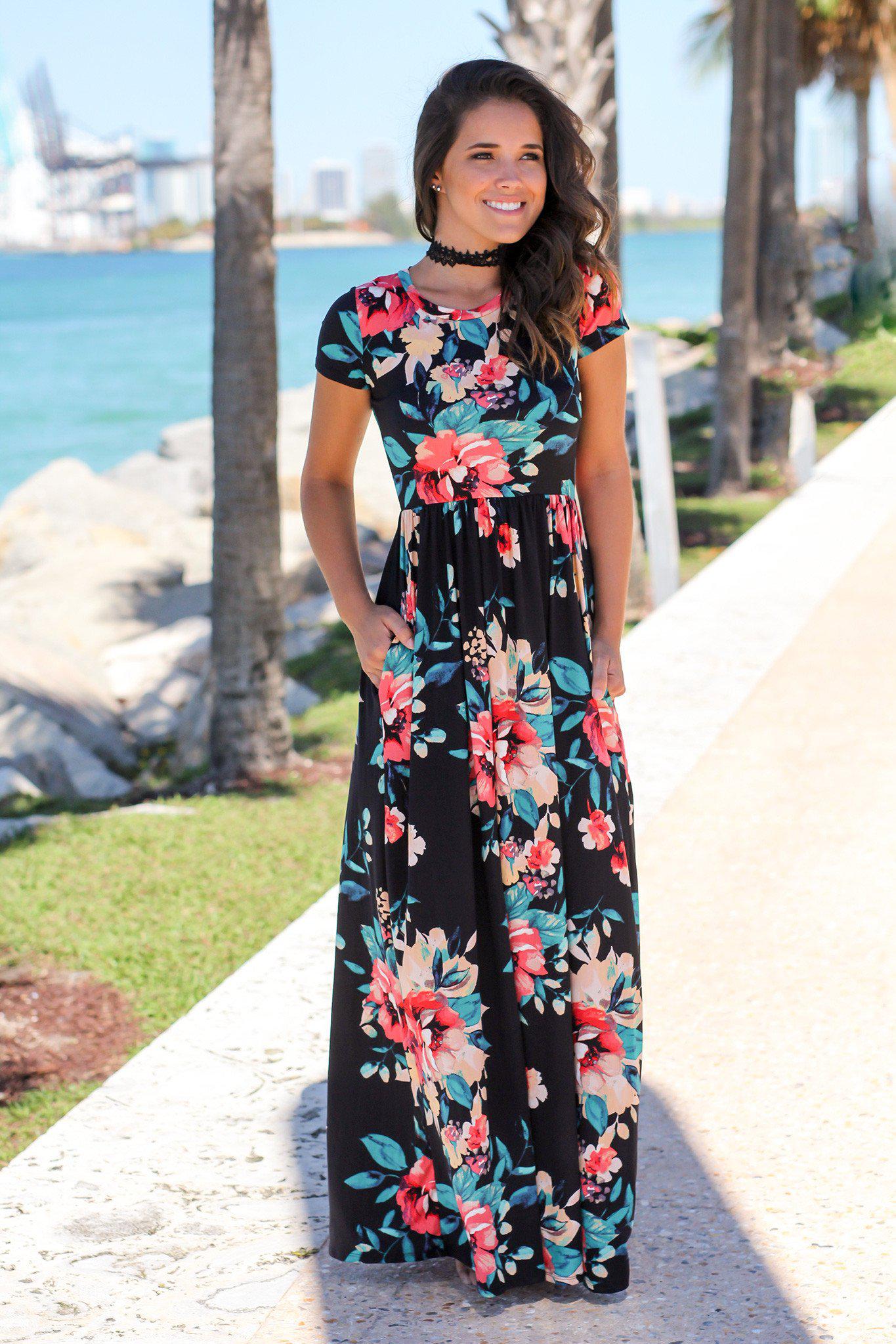 Short maxi dress outlet with pockets