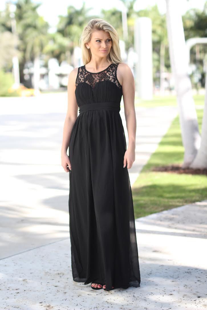 Black Lace Top Maxi Dress | Black Maxi Dress Saved by the Dress Black Lace Top Maxi Dress | Black Maxi Dress Saved by the Dress