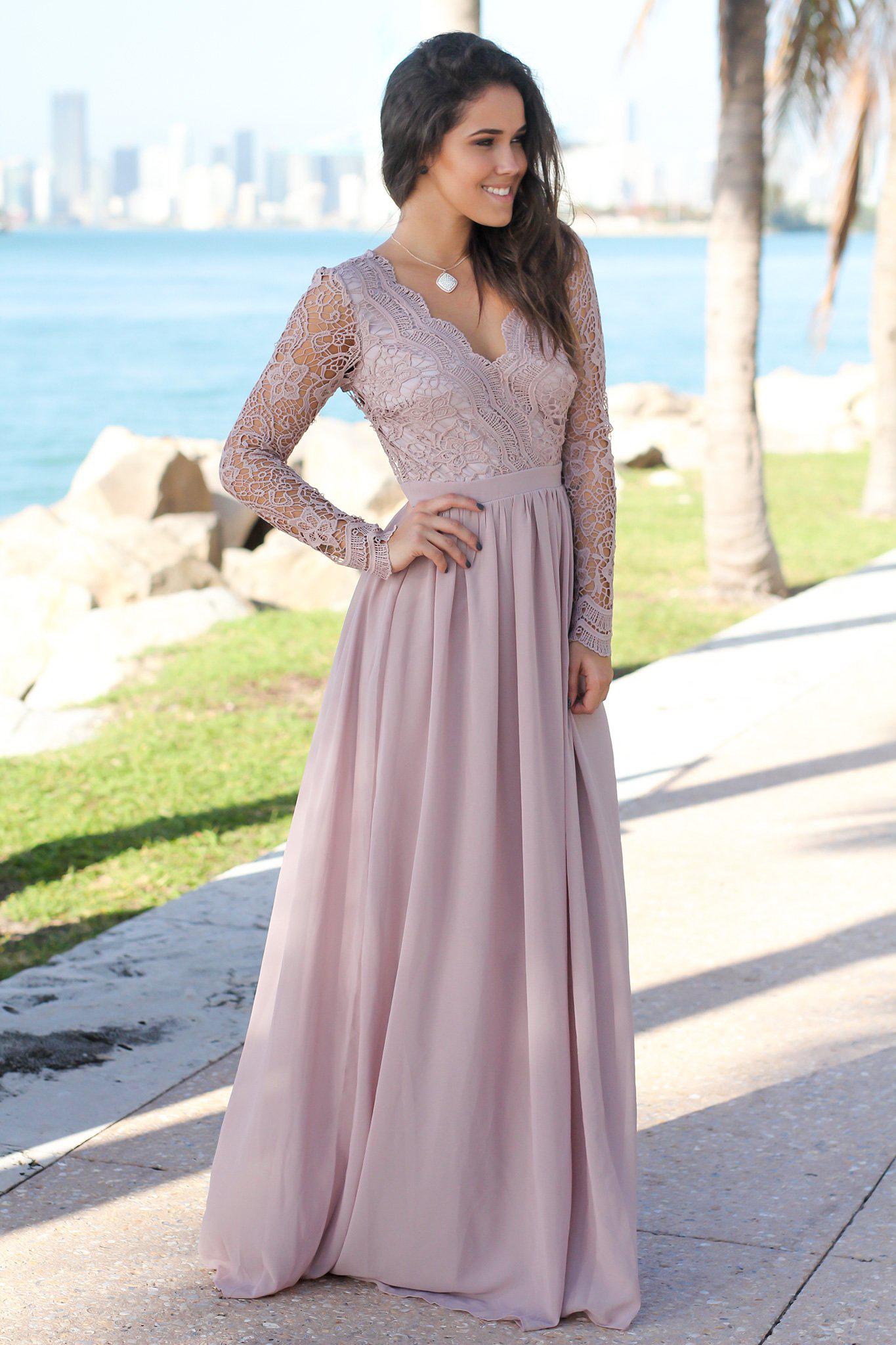 chinese dress ladies Long Sleeve Wedding Guest Dresses | Elegant Formal Gowns