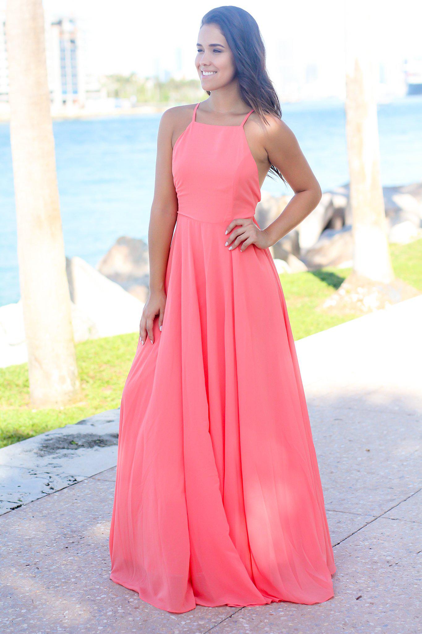 Coral Maxi Dress | Maxi Dresses Saved by the Dress Coral Maxi Dress | Maxi Dresses Saved by the Dress