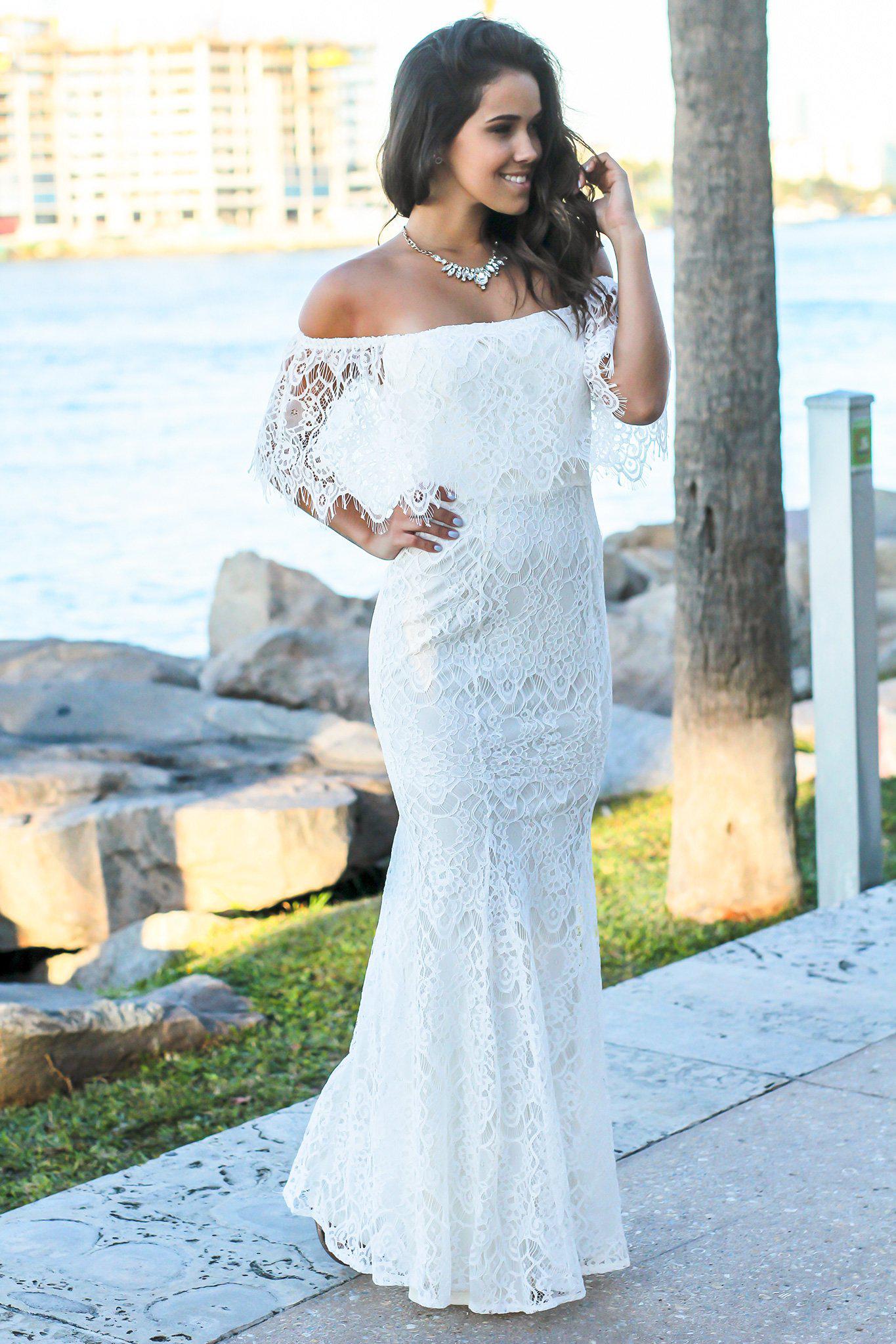 All On You Lace Maxi Dress