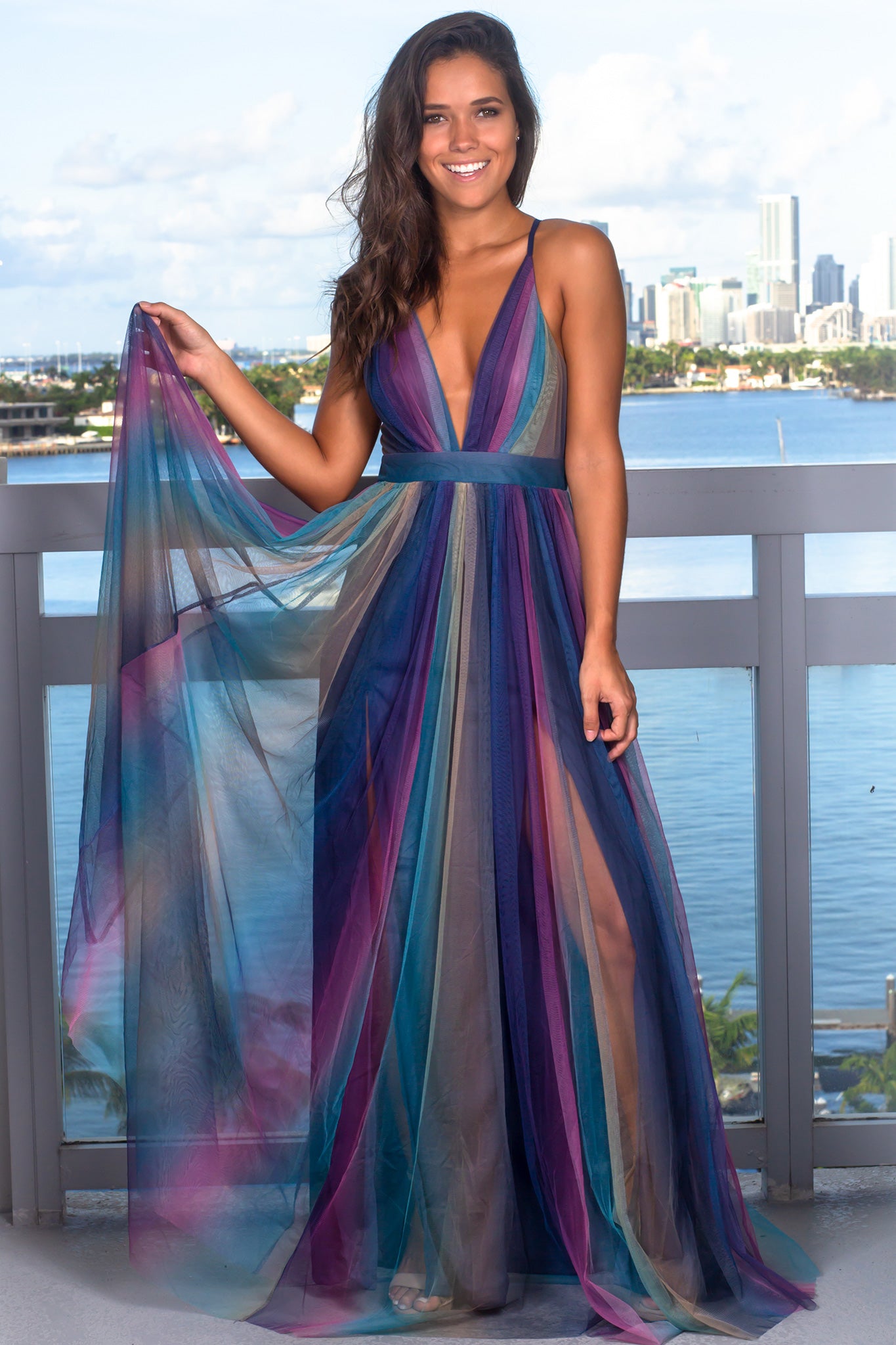 maxi rainbow dress Navy Rainbow Maxi Dress maxi rainbow dress Navy Rainbow Maxi Dress
