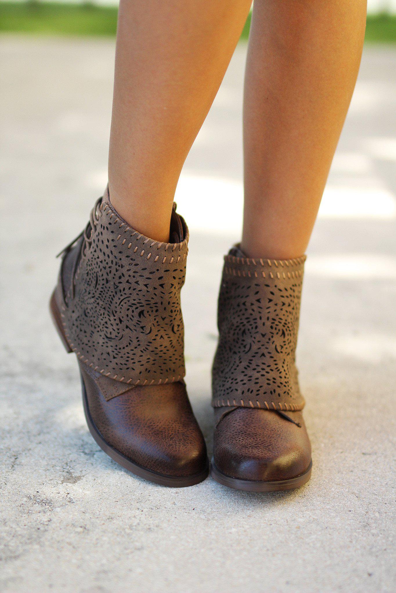 toms taupe booties