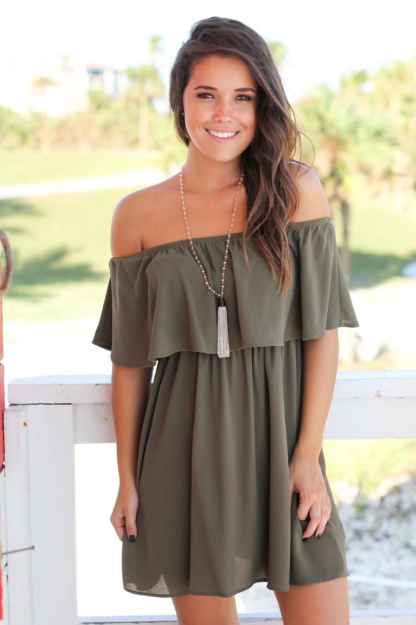 Off Shoulder Short Dress Olé Olé