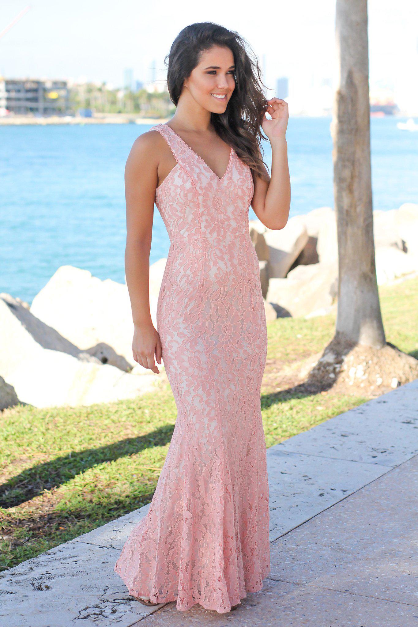 two piece lace dress long Round Neck Long Sleeves Two Pieces Black Lace Prom Dresses, 2 Pieces B –  jbydress main image 0