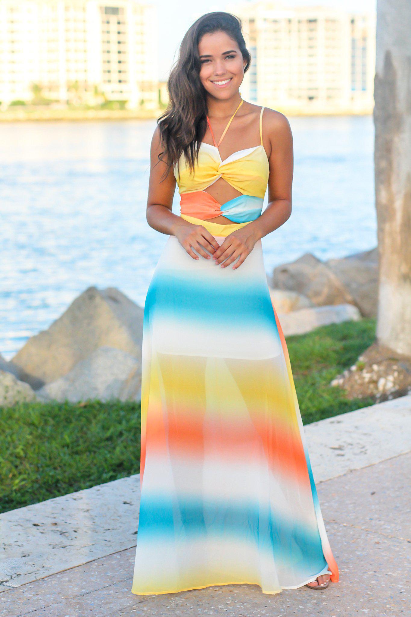chinese dress ladies Women's Silk Dress | Tie-Dye Wrap Slip Maxi Dress | Anna Kosturova
