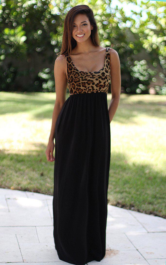 Leopard Maxi Dress With Pockets | Maxi Dresses Saved by the Dress Leopard Maxi Dress With Pockets | Maxi Dresses Saved by the Dress