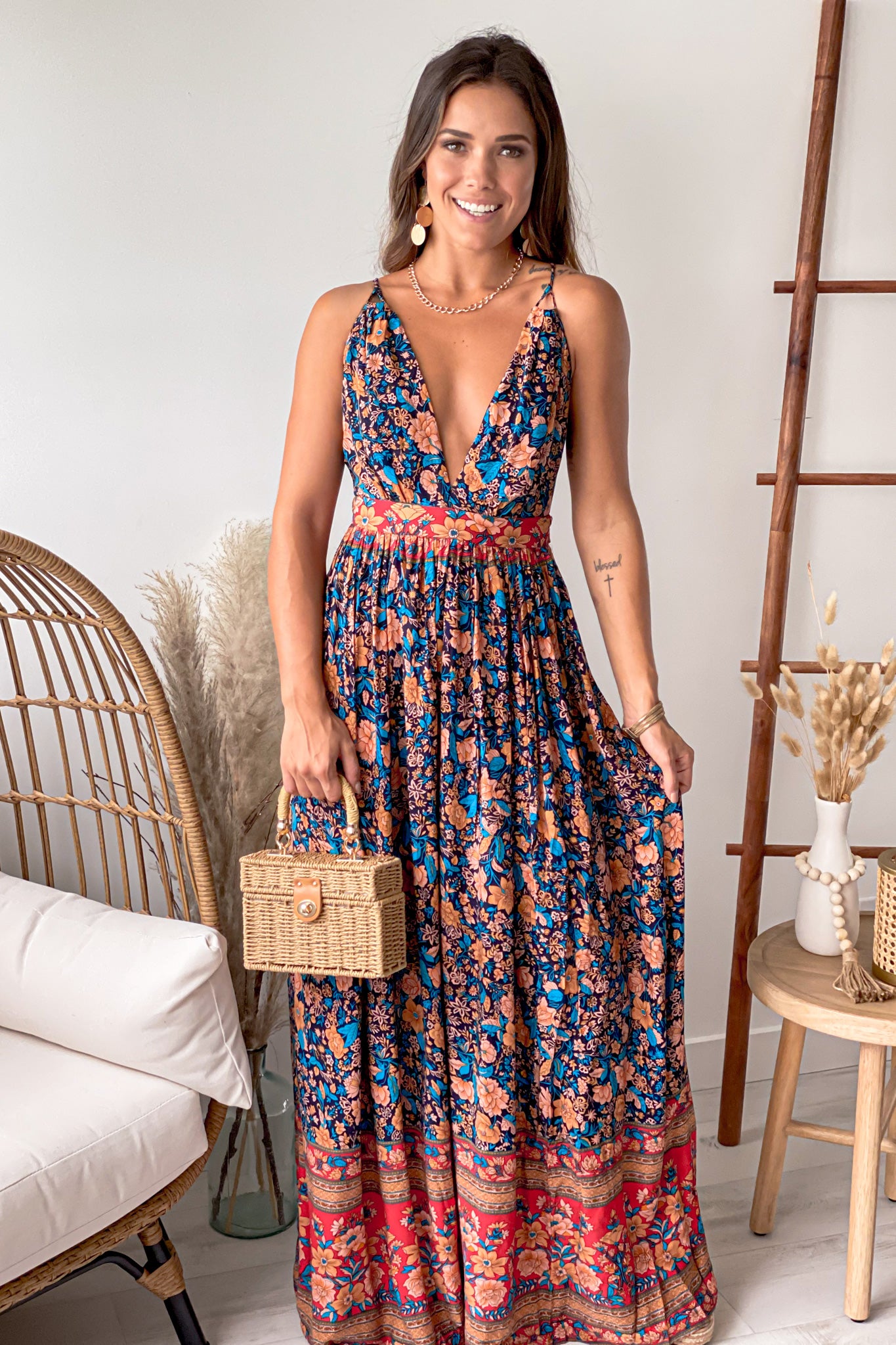 Saved by the 2024 dress navy maxi