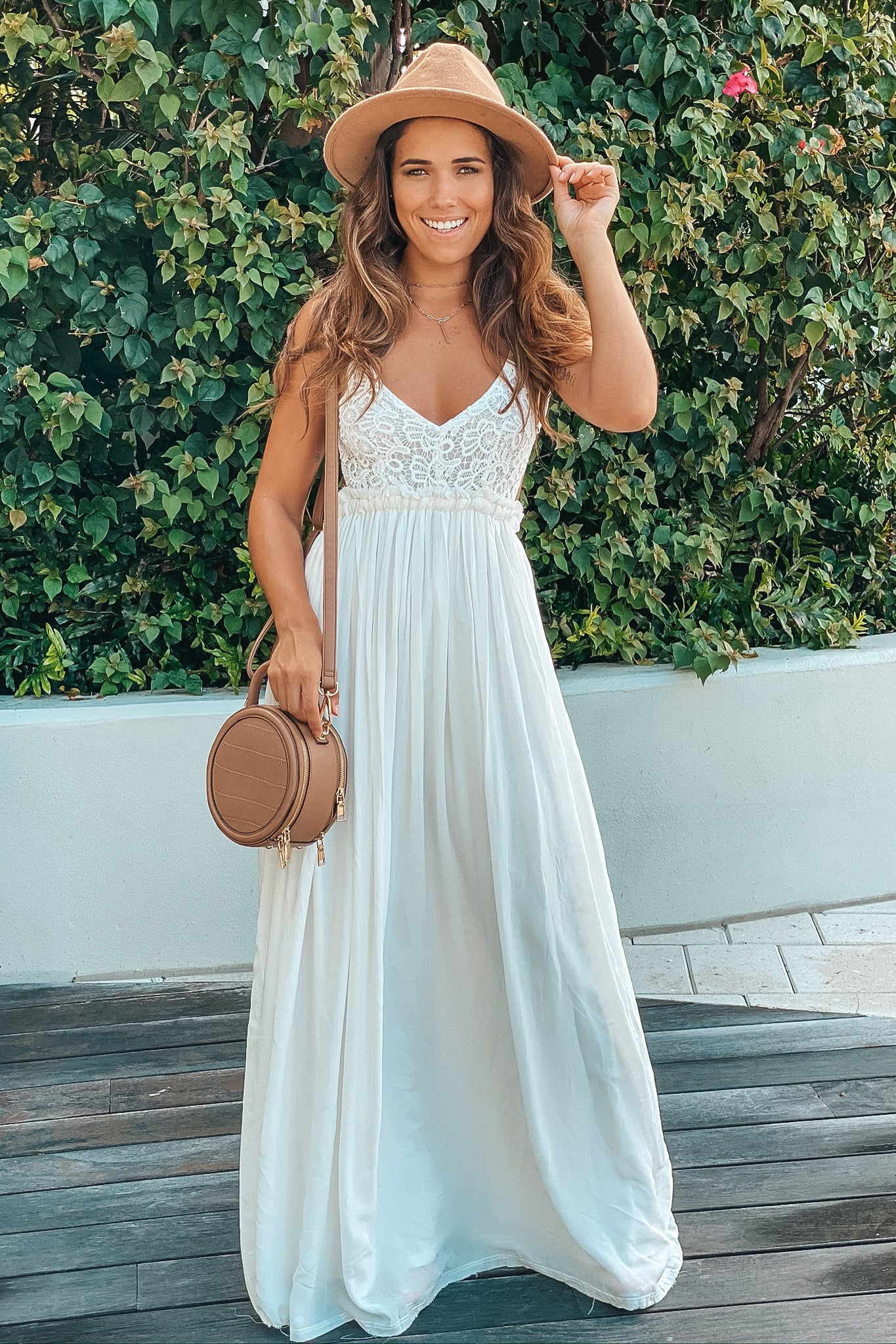 Off White Lace Maxi Dress with Open Back and Frayed Hem| Maxi Dresses Saved by the Dress Off White Lace Maxi Dress with Open Back and Frayed Hem| Maxi Dresses Saved by the Dress
