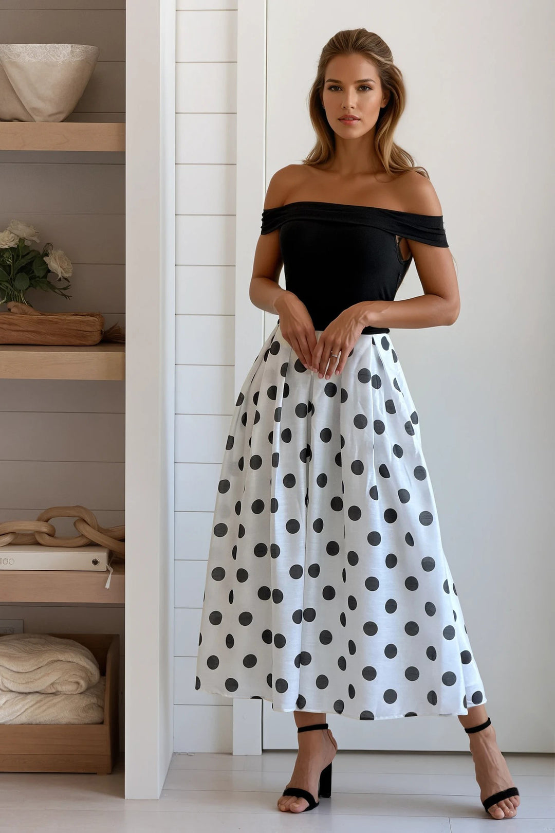 Beige Tulle Polka Dot Maxi Dress | Maxi Dresses Saved by the Dress Beige Tulle Polka Dot Maxi Dress | Maxi Dresses Saved by the Dress