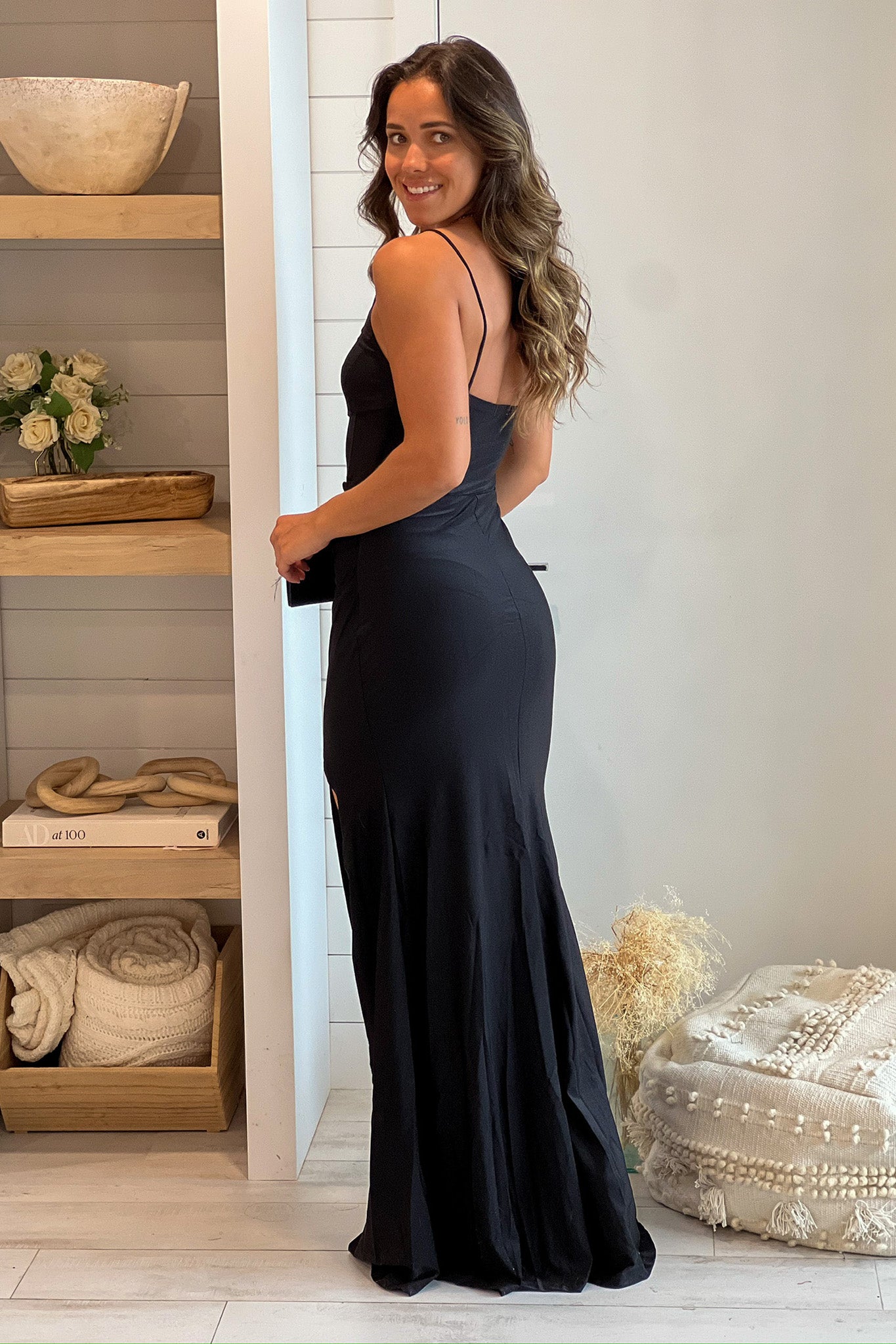 Black Sweetheart Maxi Dress With Slit | Maxi Dresses Saved by the Dress Black Sweetheart Maxi Dress With Slit | Maxi Dresses Saved by the Dress