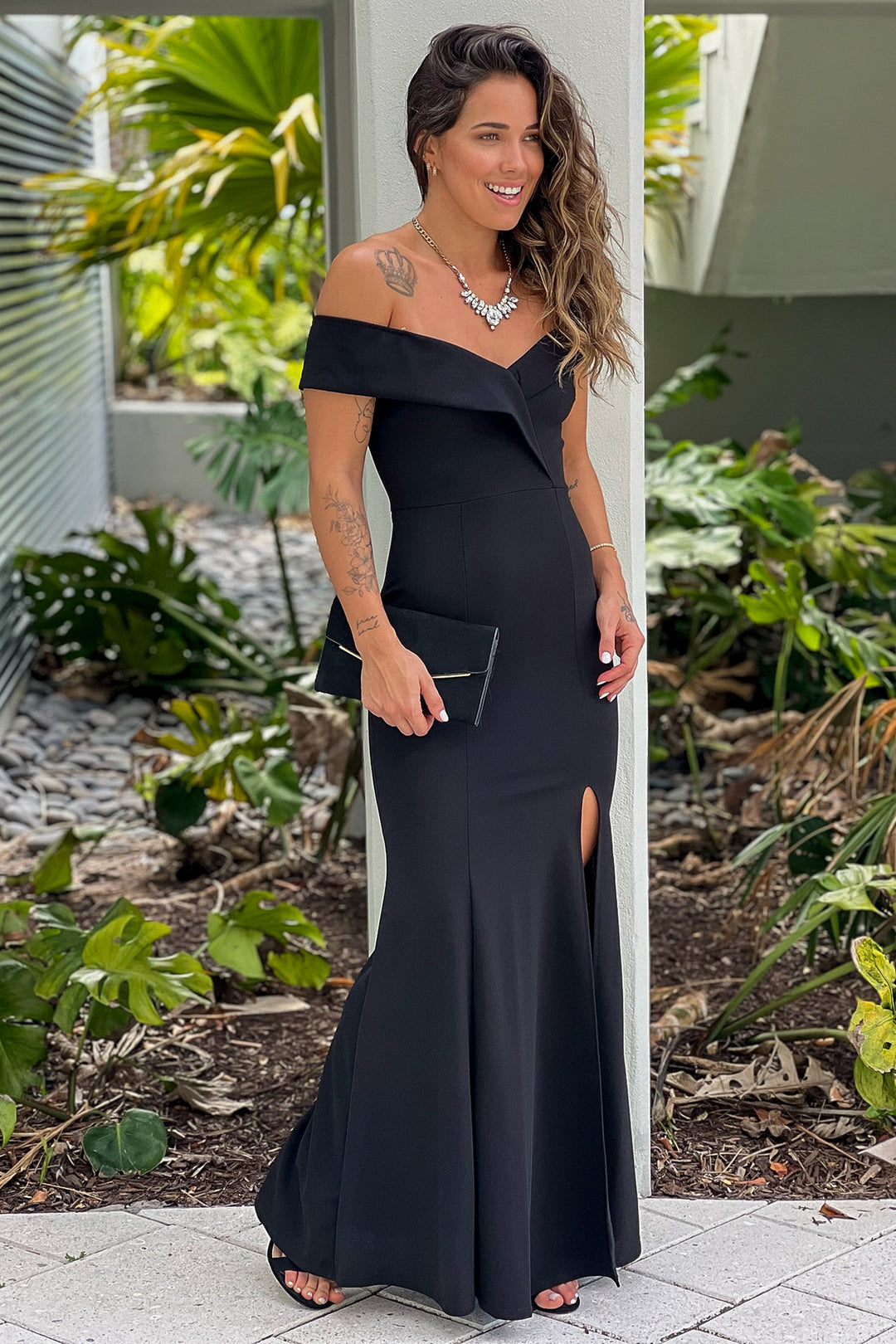 Maxi Dress Semi Formal Off Shoulder Dress Black Off Shoulder Maxi Dress With High Slit Maxi Dresses Maxi Dress Semi Formal Off Shoulder Dress Black Off Shoulder Maxi Dress With High Slit Maxi Dresses