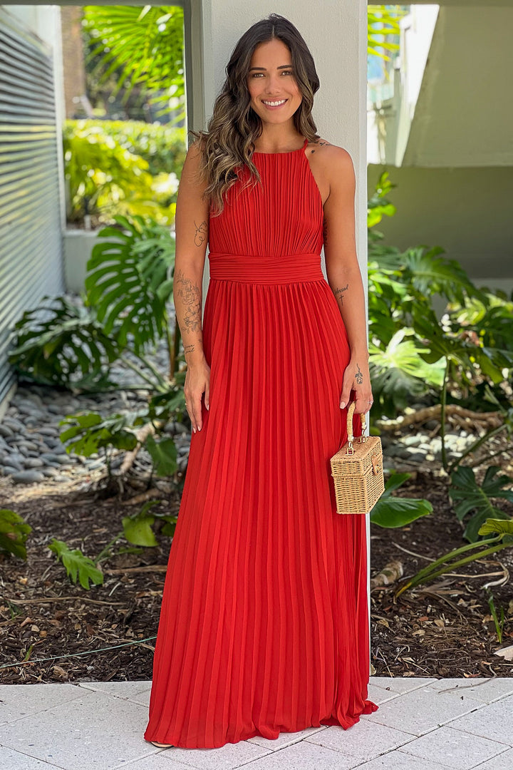 open lace back dress Orange One Shoulder Satin Maxi Dress Pleated Formal Wedding Guest Asym