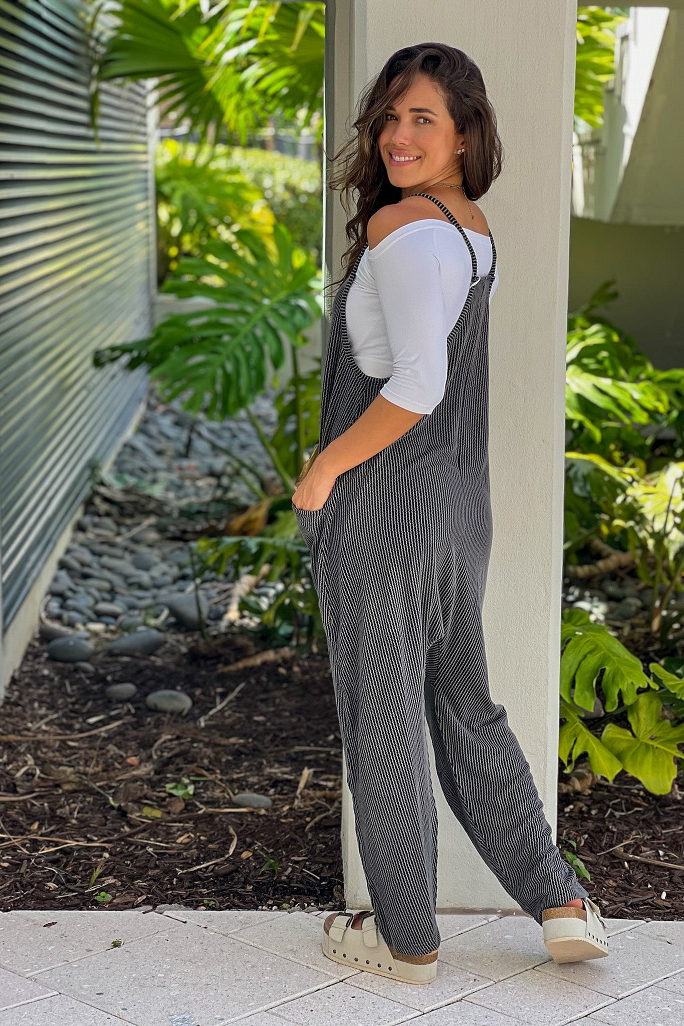 charcoal black jumpsuit