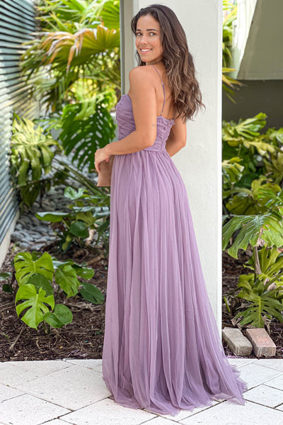 dark lavender maxi dress