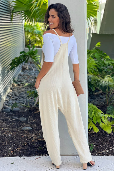 ecru jumpsuit