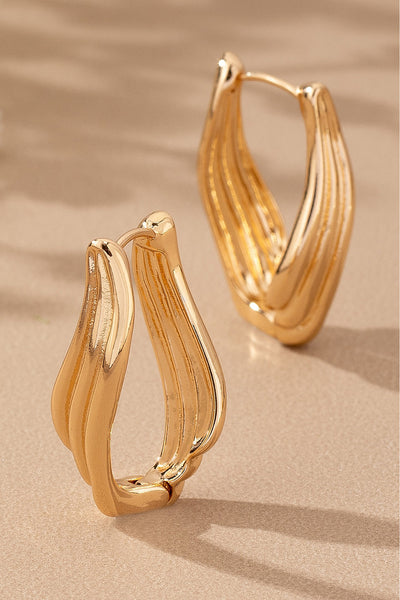 gold hoop with hinge