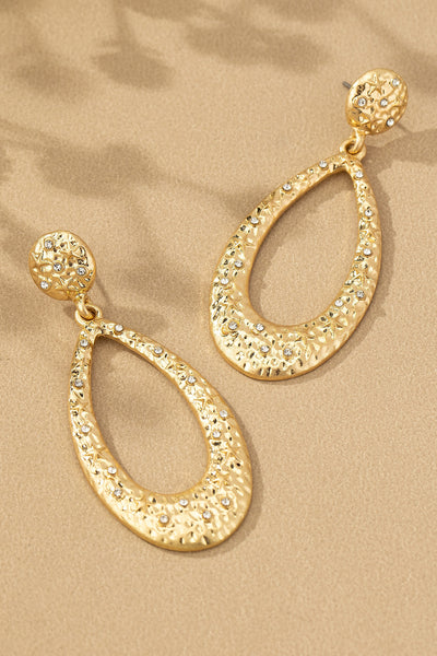 gold teardrop earrings