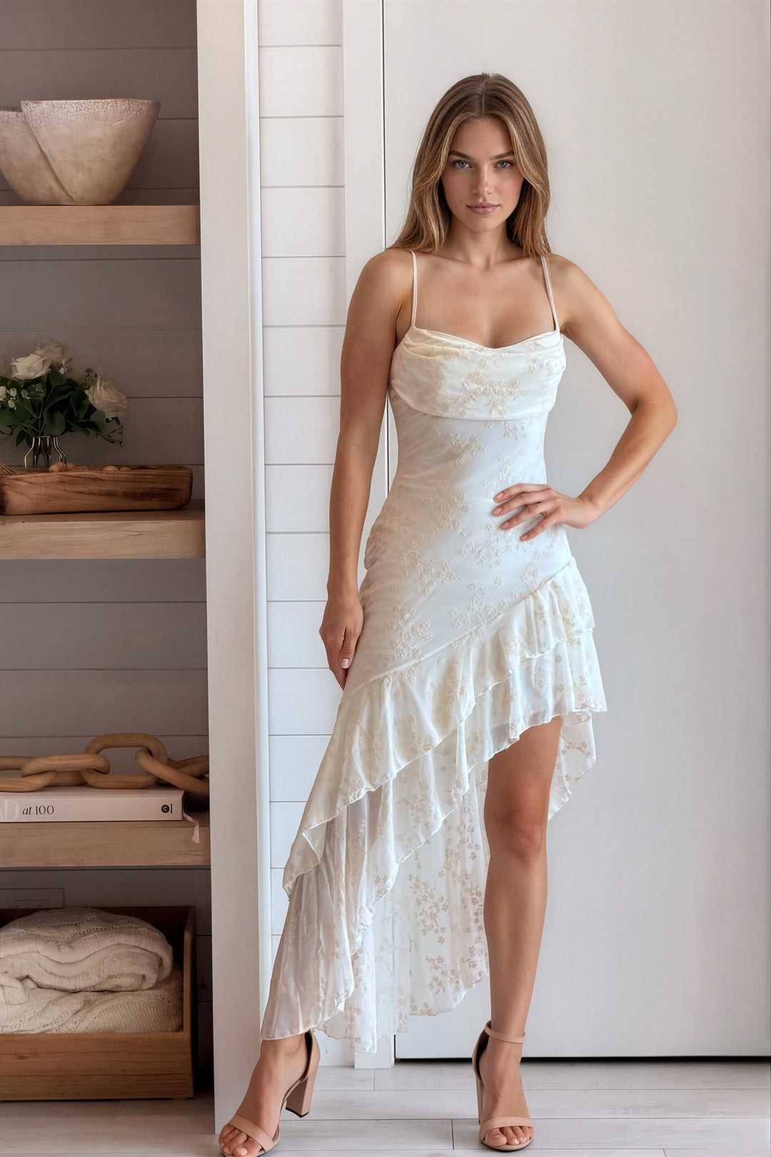 ivory-floral-ruffle-hem-