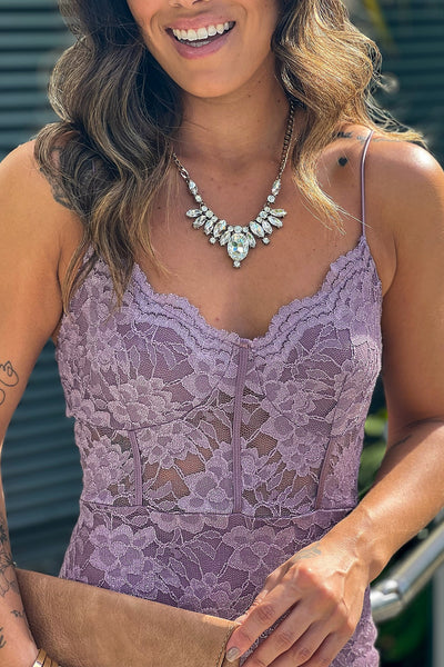 lavender lace formal maxi dress