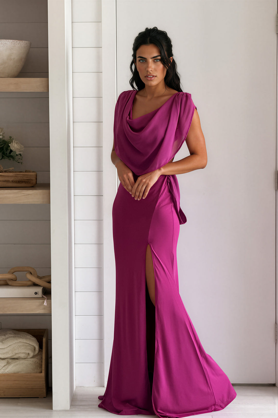 maxi dress boutiques online Want You Back Pink Striped Maxi Dress