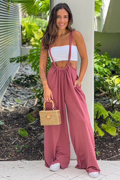 mauve cute jumpsuit