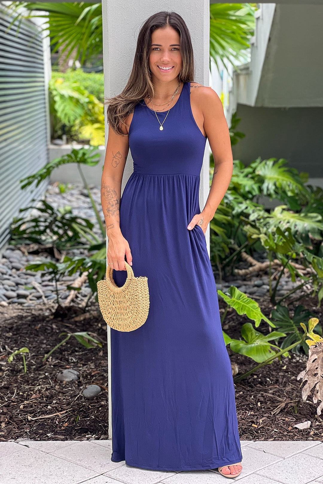 Navy Maxi Dress with Pockets | Navy Maxi Dress | Maxi Dresses Saved by the Dress Navy Maxi Dress with Pockets | Navy Maxi Dress | Maxi Dresses Saved by the Dress