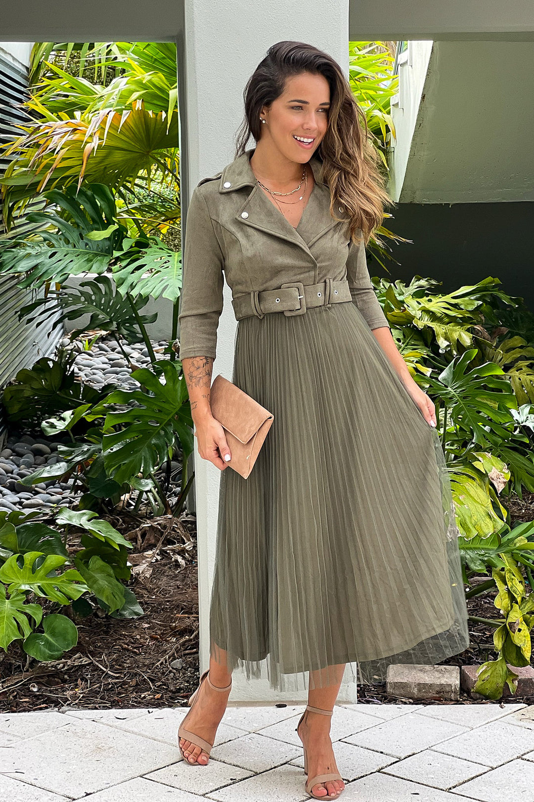open lace back dress Plus Size Ruffle Beaded Fishtail Maxi Evening Dress for Special Occasions main image 0