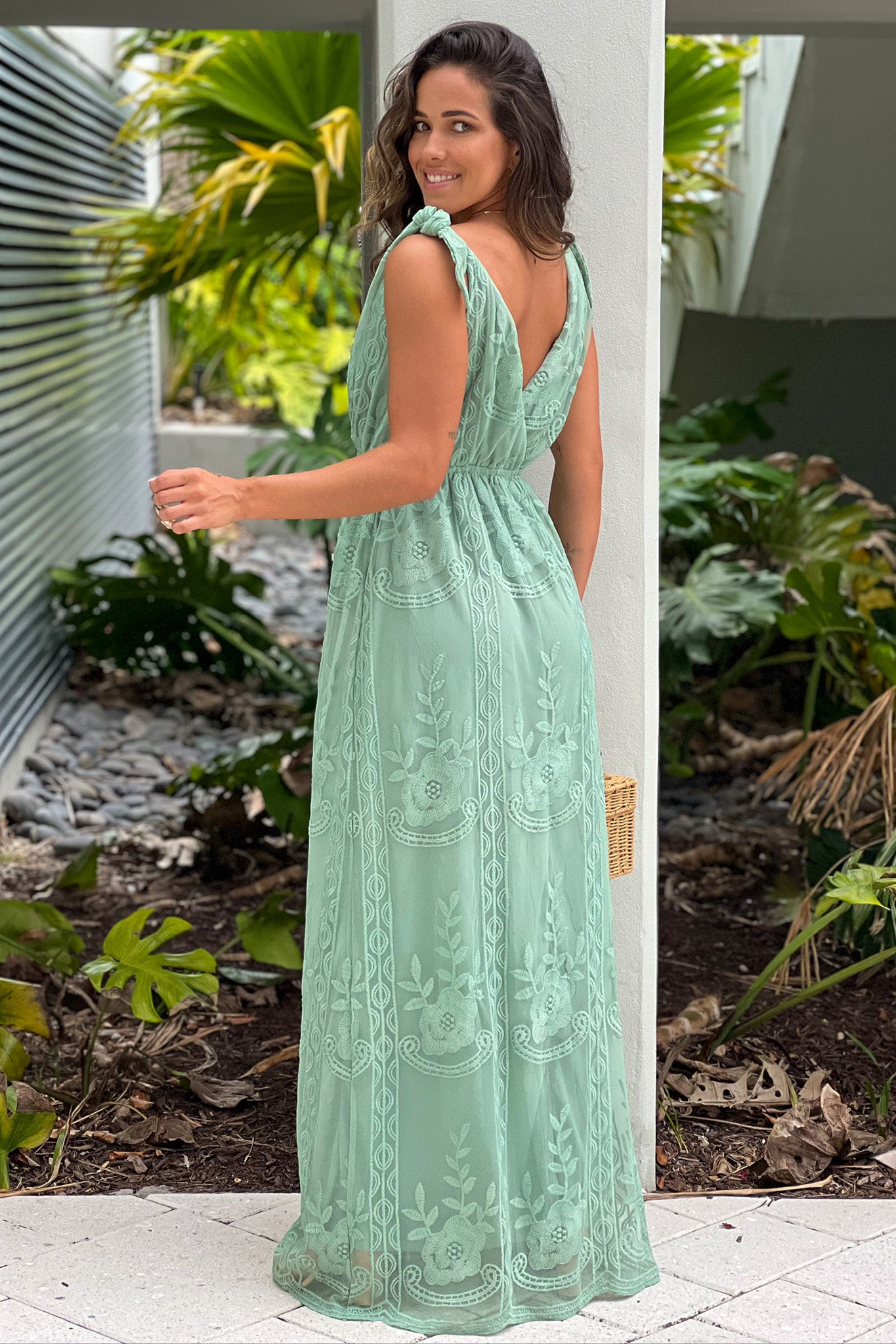 Sage Lace Maxi Dress | Maxi Dresses Saved by the Dress Sage Lace Maxi Dress | Maxi Dresses Saved by the Dress