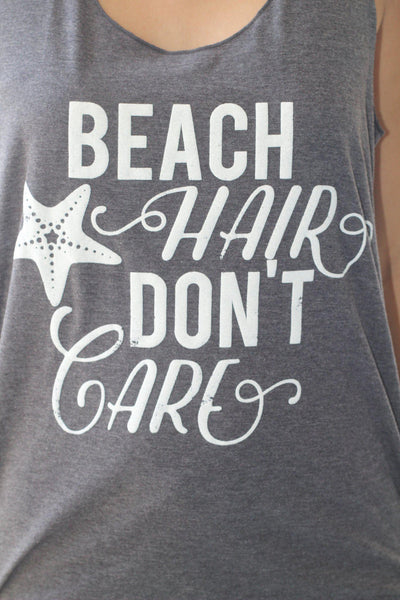 Gray "Beach Hair, Don't Care"
