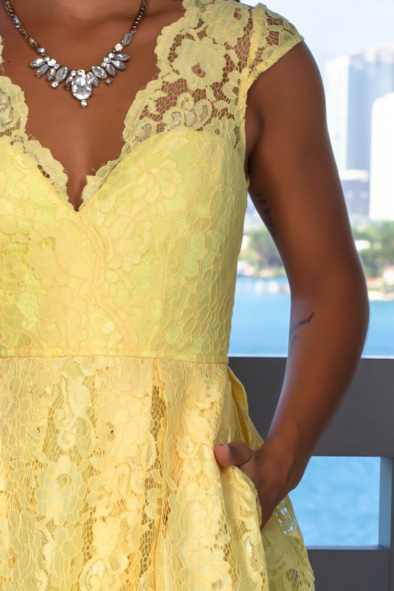 Yellow Lace Maxi Dress | Maxi Dresses – Saved by the Dress