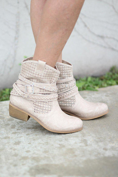 Beige Van De Vort Booties