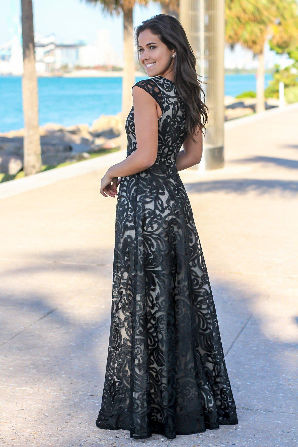 Black Embroidered Maxi Dress | Maxi Dresses – Saved by the Dress