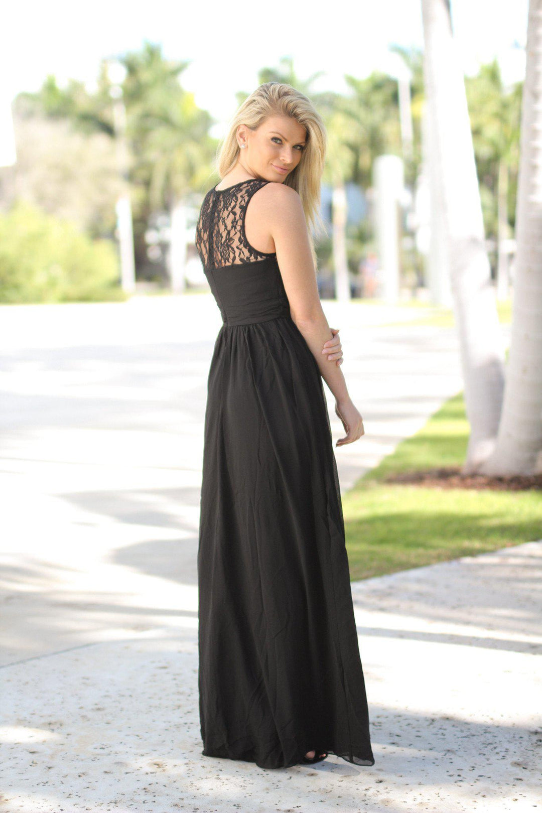 Black Lace Top Maxi Dress | Black Maxi Dress Saved by the Dress Black Lace Top Maxi Dress | Black Maxi Dress Saved by the Dress