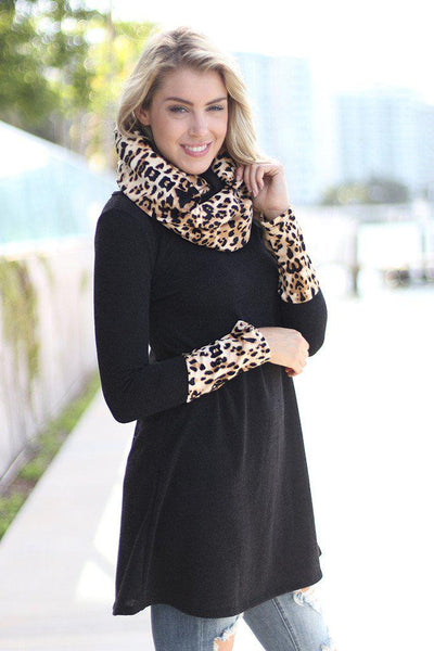 Black Leopard Tunic