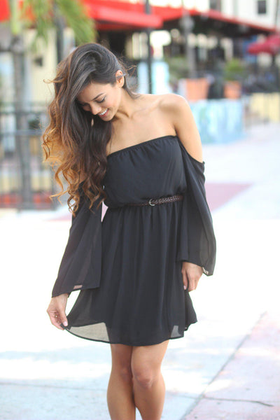 Black Off Shoulder Dress