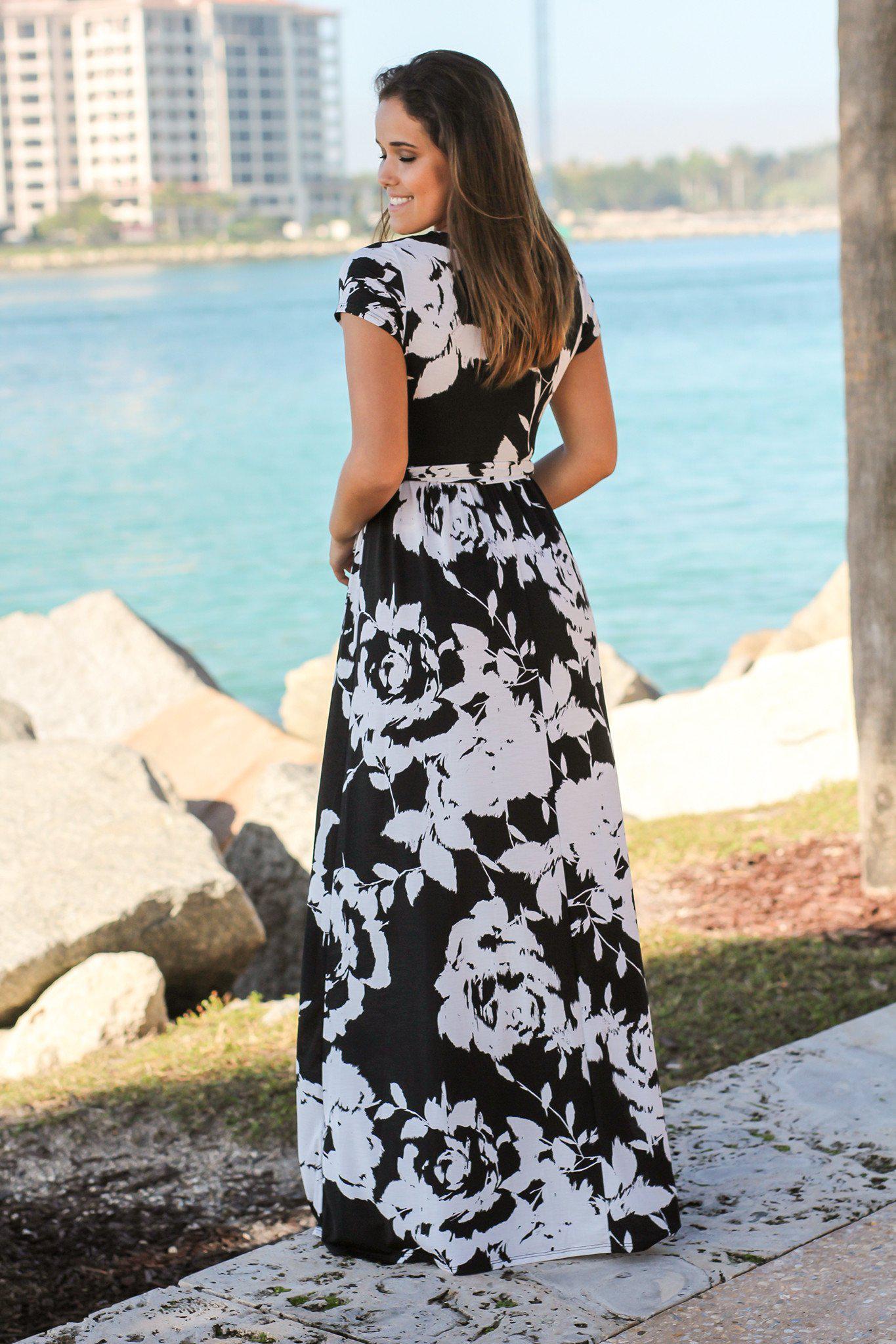 Black and White Floral Maxi Dress | Maxi Dresses Saved by the Dress Black and White Floral Maxi Dress | Maxi Dresses Saved by the Dress