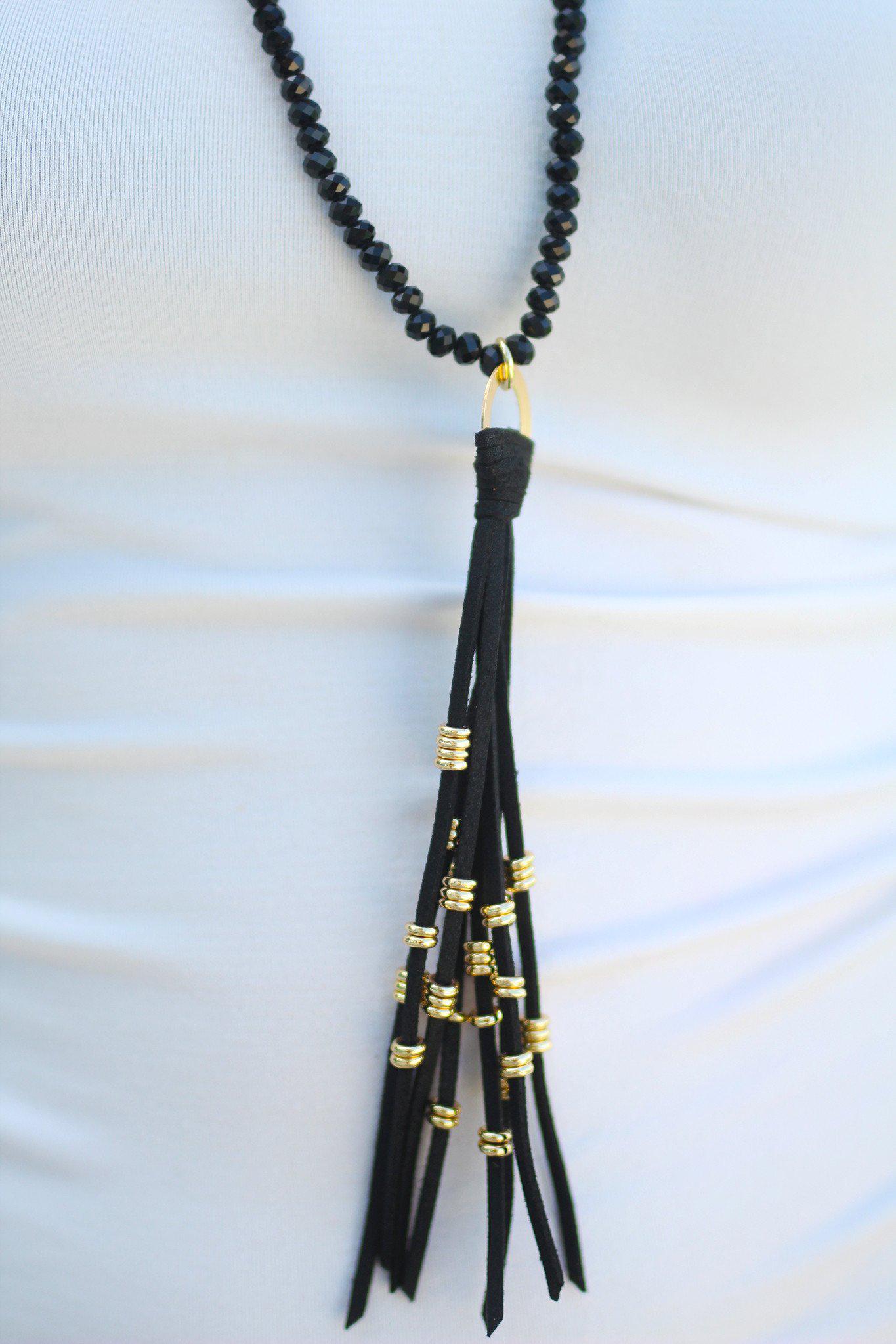 Black Last Waltz Tassel Necklace