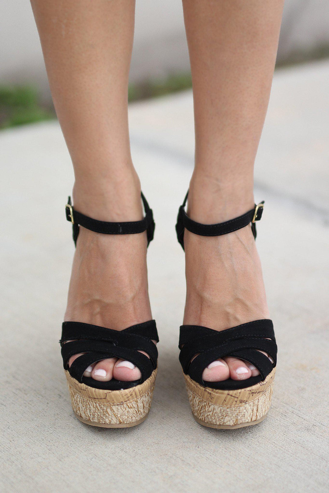 Black Wedges | Black Shoes
