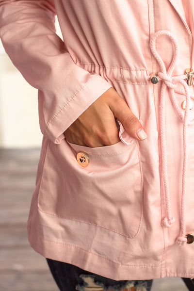 Blush Jacket with Gold Detail