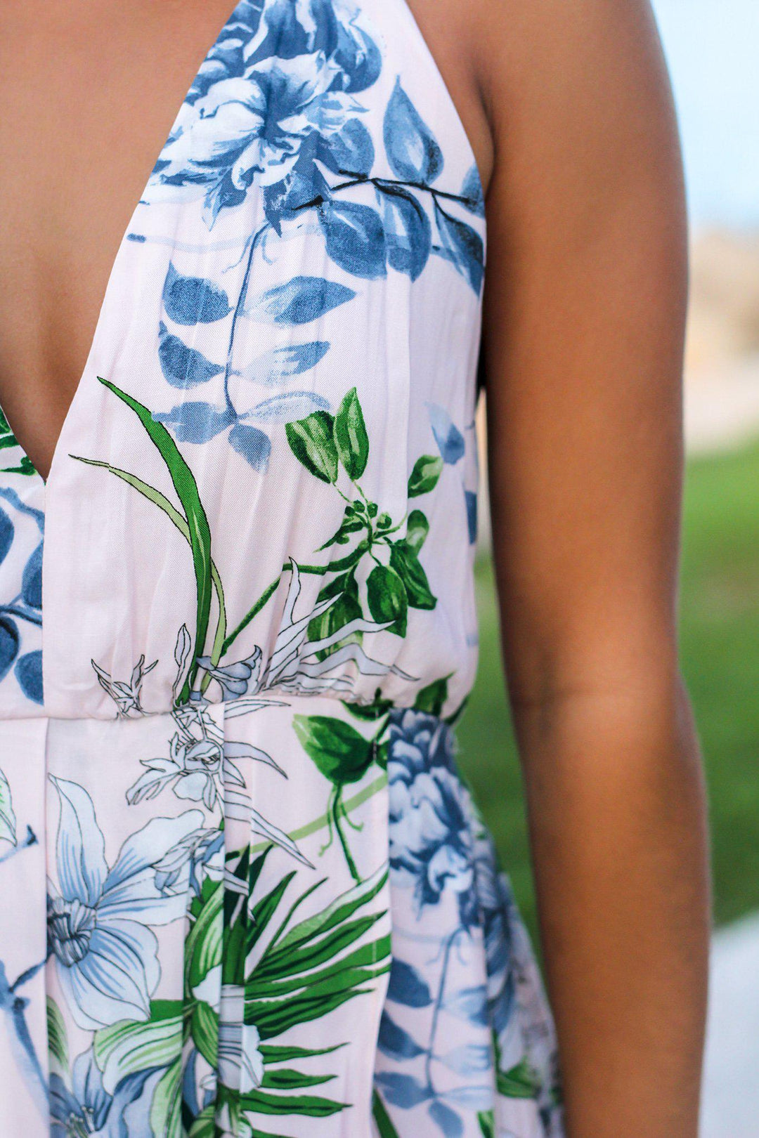 Blush Tropical Halter Neck Maxi Dress | Maxi Dresses Saved by the Dress Blush Tropical Halter Neck Maxi Dress | Maxi Dresses Saved by the Dress