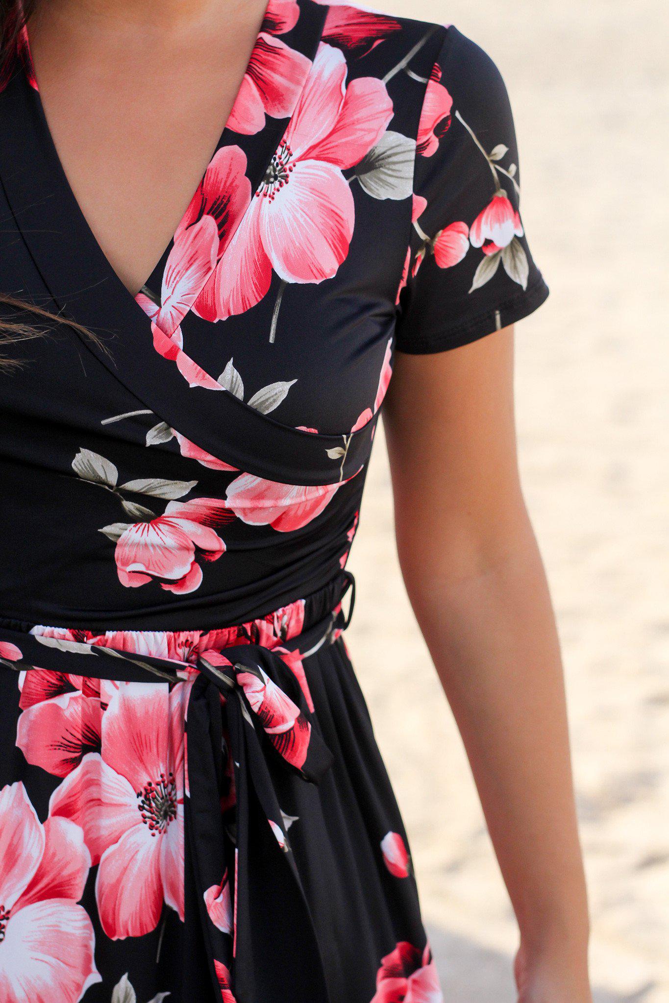 Black and Red Floral Maxi Dress | Online Boutiques Saved by the Dress Black and Red Floral Maxi Dress | Online Boutiques Saved by the Dress