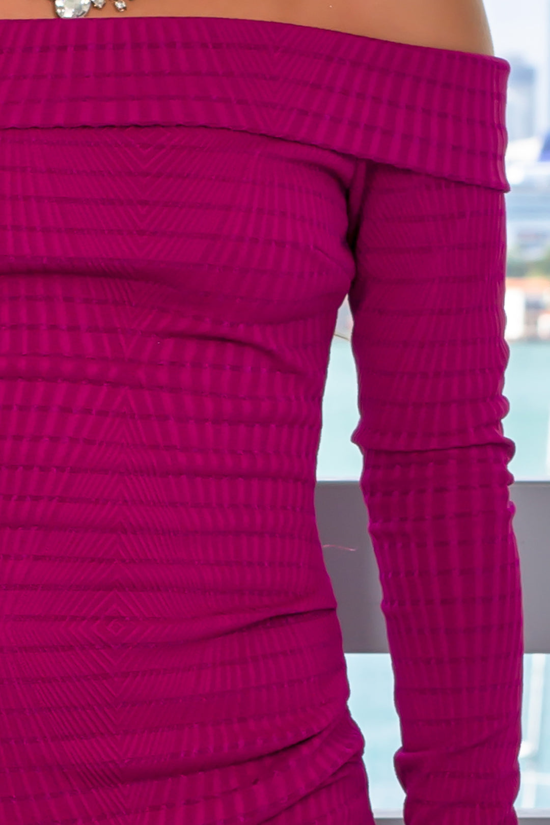 Magenta Long Sleeve Short Dress | Cute Dresses  Saved by the Dress