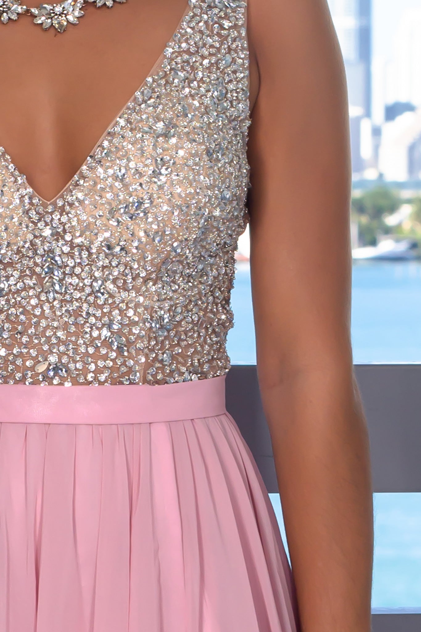 Dusty Rose Maxi Dress with Silver Jewels | Maxi Dresses Saved by the Dress Dusty Rose Maxi Dress with Silver Jewels | Maxi Dresses Saved by the Dress