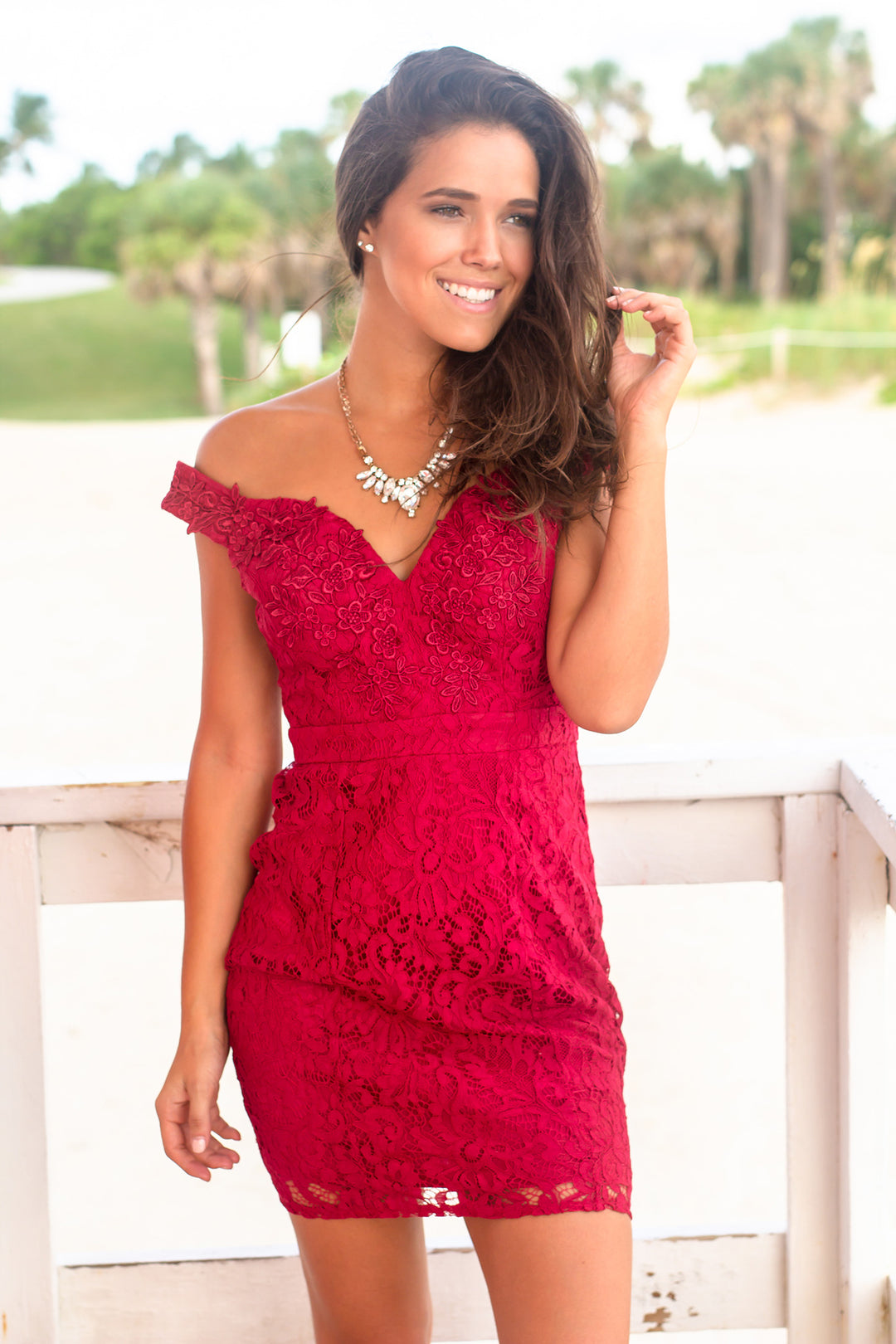 Burgundy Lace Short Dress | Short Dresses Saved by the Dress Burgundy Lace Short Dress | Short Dresses Saved by the Dress
