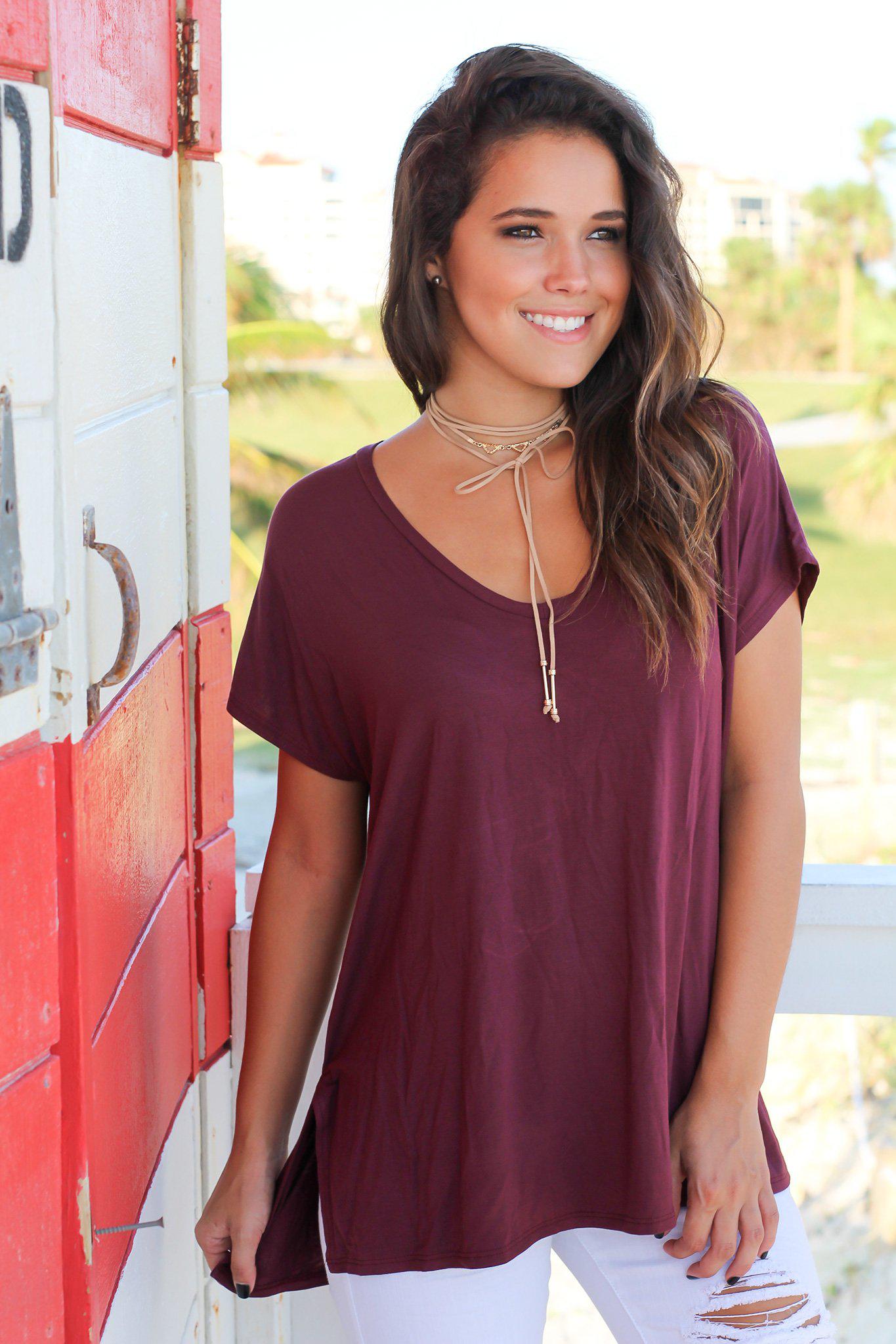 Burgundy Top