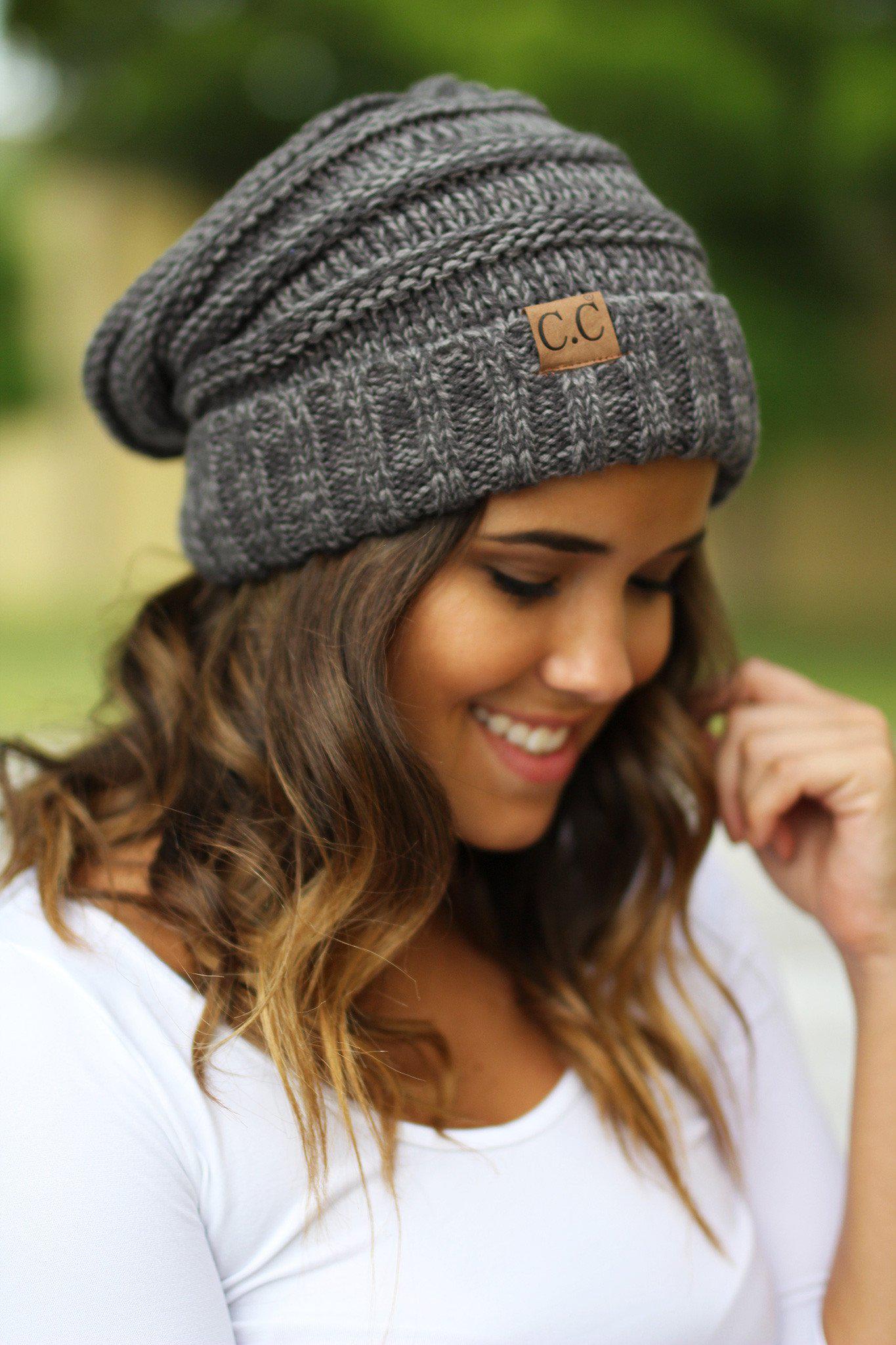 charcoal winter beanie