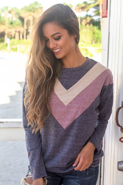 Charcoal Chevron Sweater