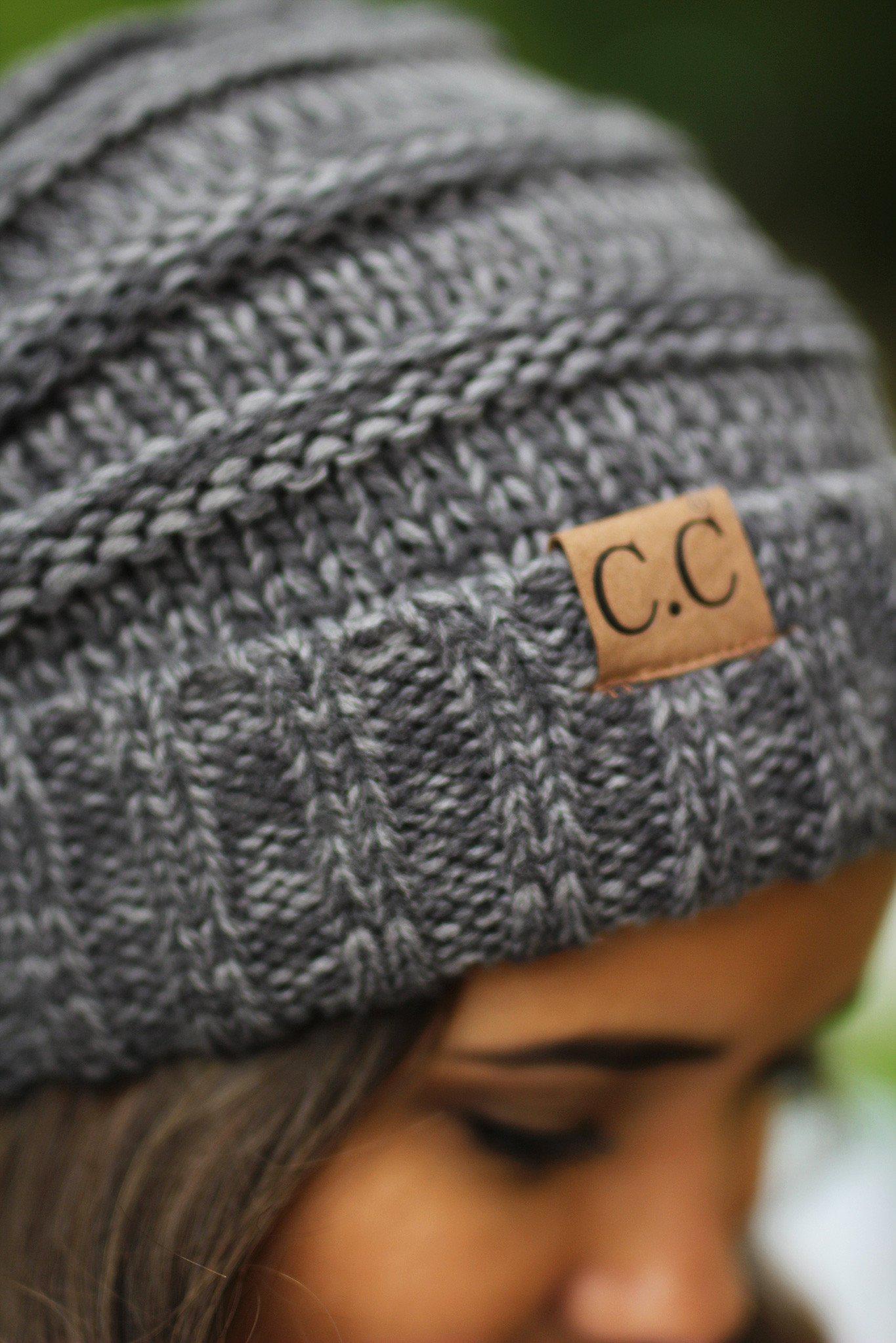 charcoal slouchy beanie